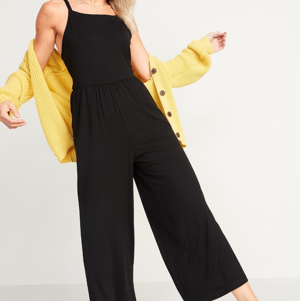 Black cami jumpsuit